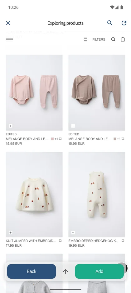 SmileBaby app - Explore online stores and save gifts